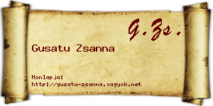 Gusatu Zsanna névjegykártya